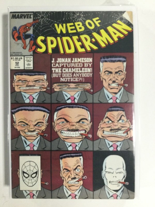 Web of Spider-Man #52 (1989) FN3B119 FINE FN 6.0