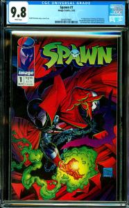 Spawn #1 CGC Graded 9.8 1st Appearance of Spawn, Pull-Out Spawn Poster