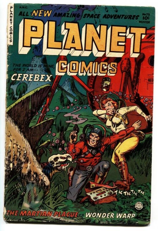 Planet #73 -1953-Fiction House-GGA cover-Last issue