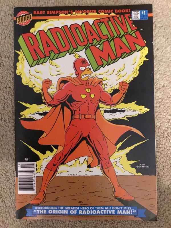 Bongo Simpsons Radioactive Man 1 * Newsstand * RARE * F/VF