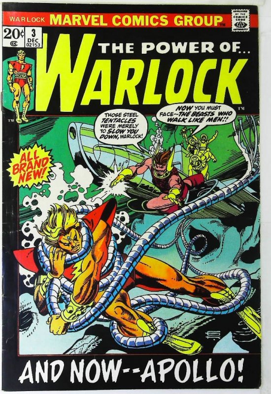 Warlock (1972 series)  #3, Fine+ (Actual scan)