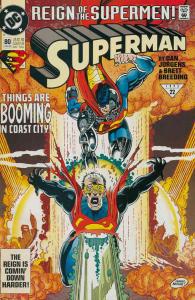 Superman (2nd Series) #80 FN ; DC | Reign of the Supermen Mushroom Cloud