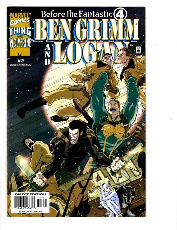 3 Before the Fantastic Four: Ben Grimm and Logan Marvel Comic Books # 1 2 3 MS7