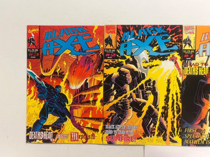 4 Marvel Comics Black Axe #  1 2 3 + Top Dog # 7 Avengers Defenders 53 JS47