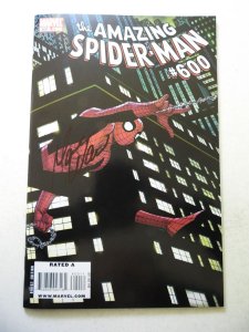 The Amazing Spider-Man #600 (2009) Signed! no cert VF+ Condition