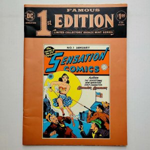 DC Famous First Ed. SENASTION COMICS #C-30 VG+ (1974) WONDER WOMAN Treasury Size
