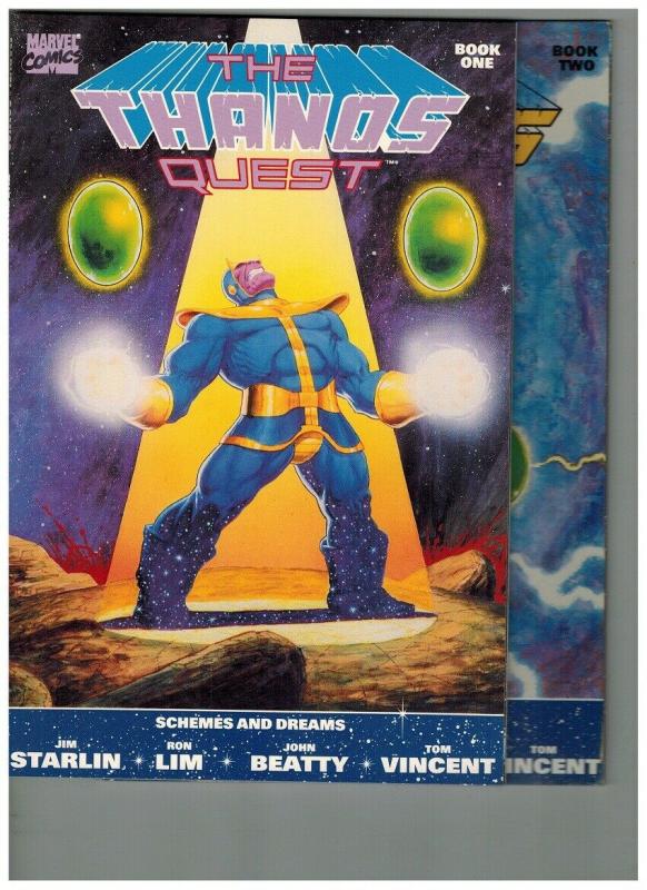 THANOS QUEST 1-2 (1ST PRINTS)  STARLIN classic COMPLETE