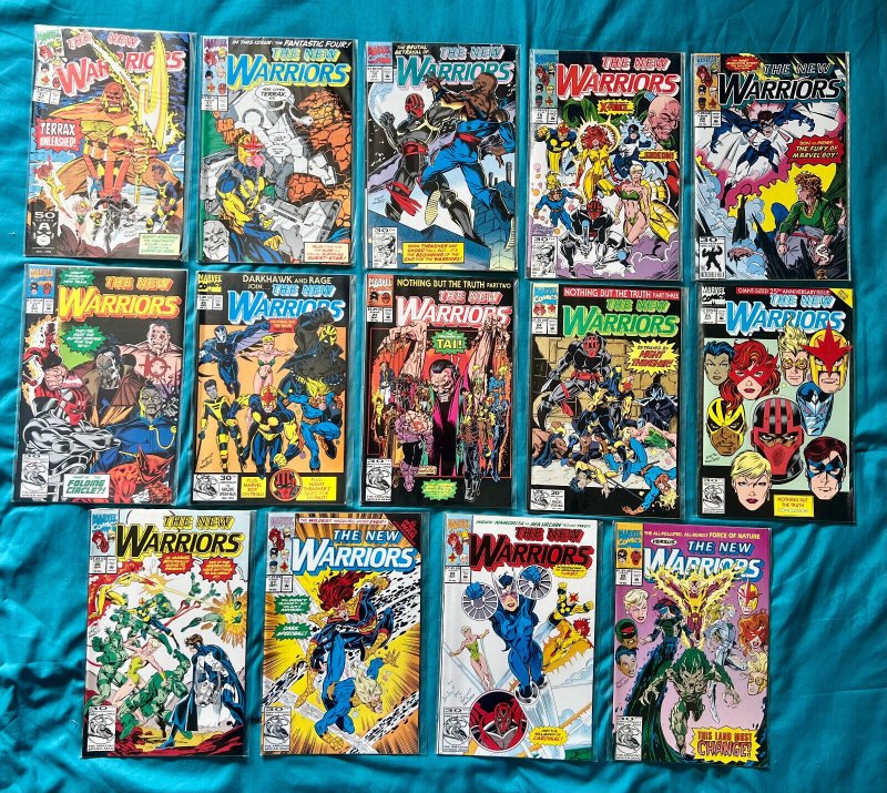 New Warriors 61 PC LOT - Issues 2-58. Annuals 1-5. 1st Apps. (9.0/9.2) 1990/95