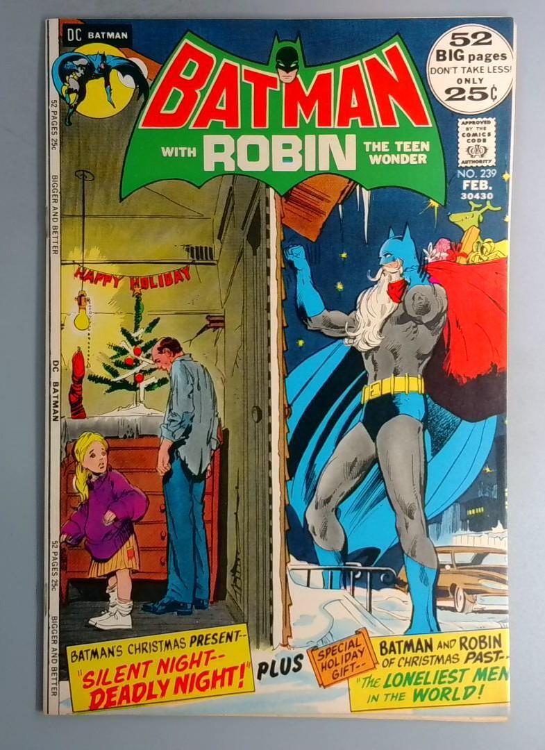 Batman #239 VF/NM Neal Adams Christmas Cover DC 1972 BW1