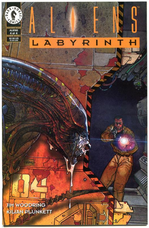 ALIENS LABYRINTH 1 2 3 4, NM-, Jim Woodring, 1993, more HORROR in store