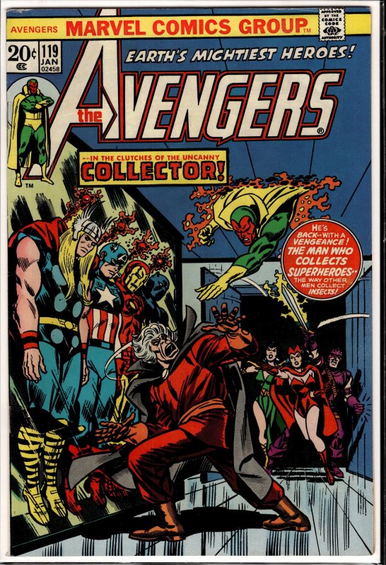 The Avengers #119 British Variant (1973) The Avengers