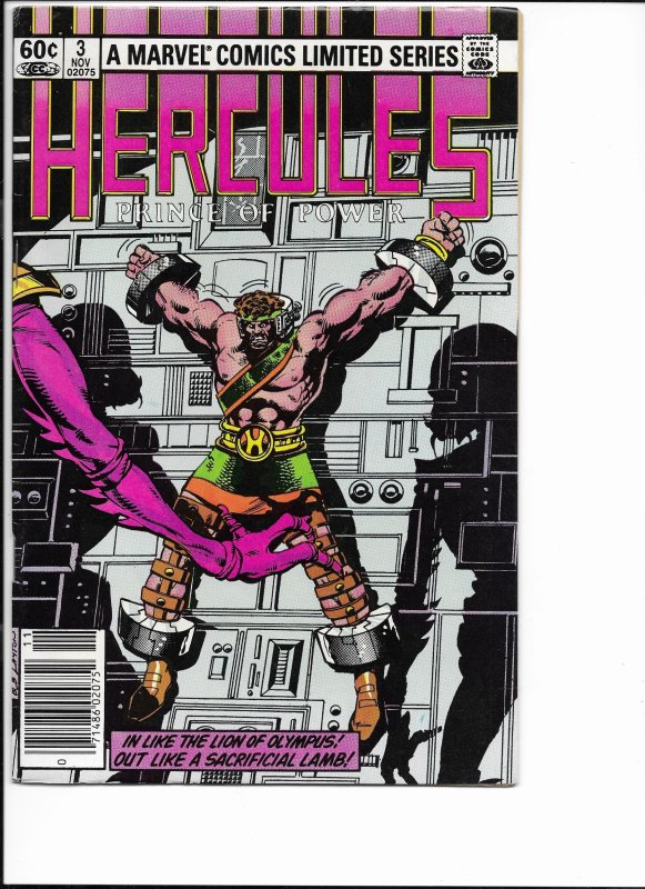 Hercules #3 Newsstand Edition (1982)