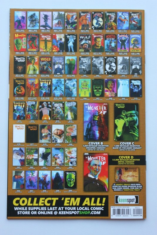 The Monster and the Wolf #1 A19 (2025) Mark Spears  NM