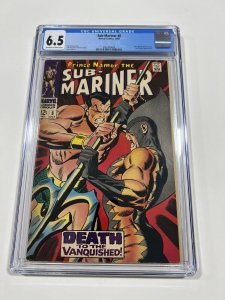 SUB-MARINER 6 CGC 6.5 OW/W PAGES MARVEL 1968