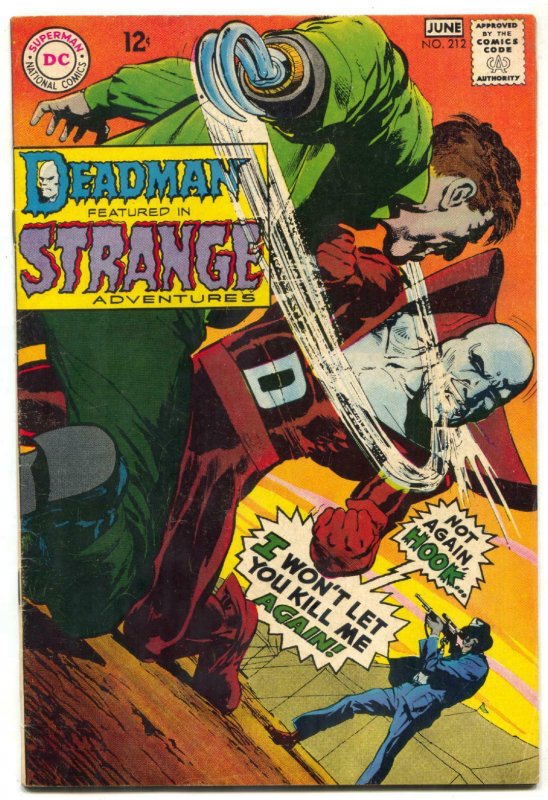 STRANGE ADVENTURES #212 1968-DC COMICS-DEADMAN-ADAMS VF