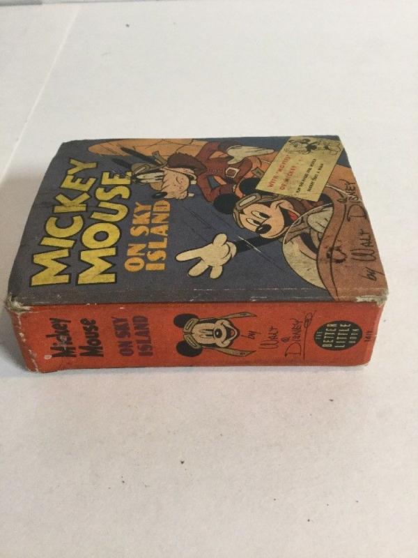 Mickey Mouse On Sky Island Fn Fine 6.0 Big Little Books 1417