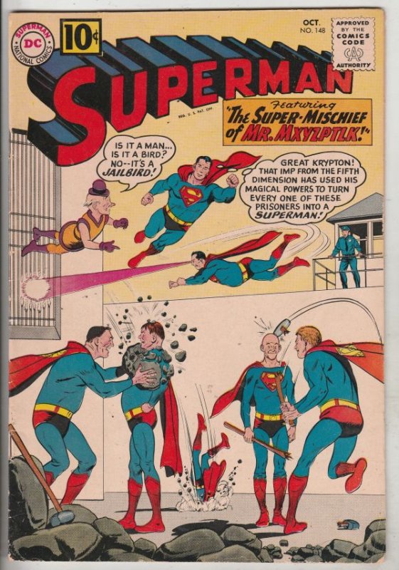 Superman #148 (Oct-61) FN/VF High-Grade Superman, Jimmy Olsen,Lois Lane, Lana...