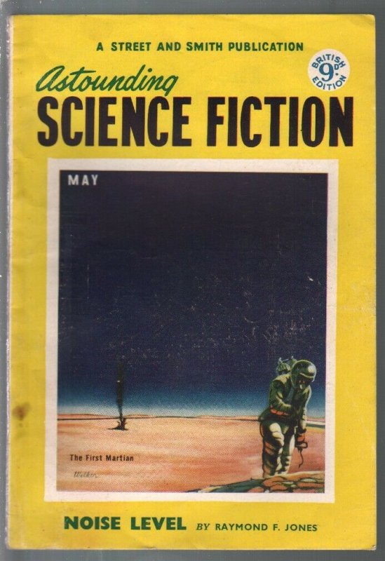 Astounding Science Fiction British Edition 5/1953-sci-fi pulp fiction-VG