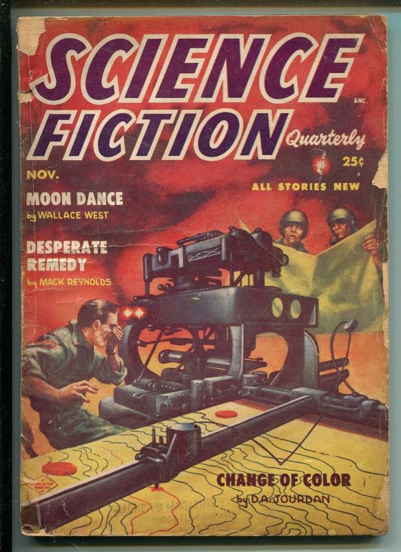 SCIENCE FICTION QUARTERLY11/1954-PULP-KELLY FREAS-SPRAGUE DE CAMP-HARMON-good