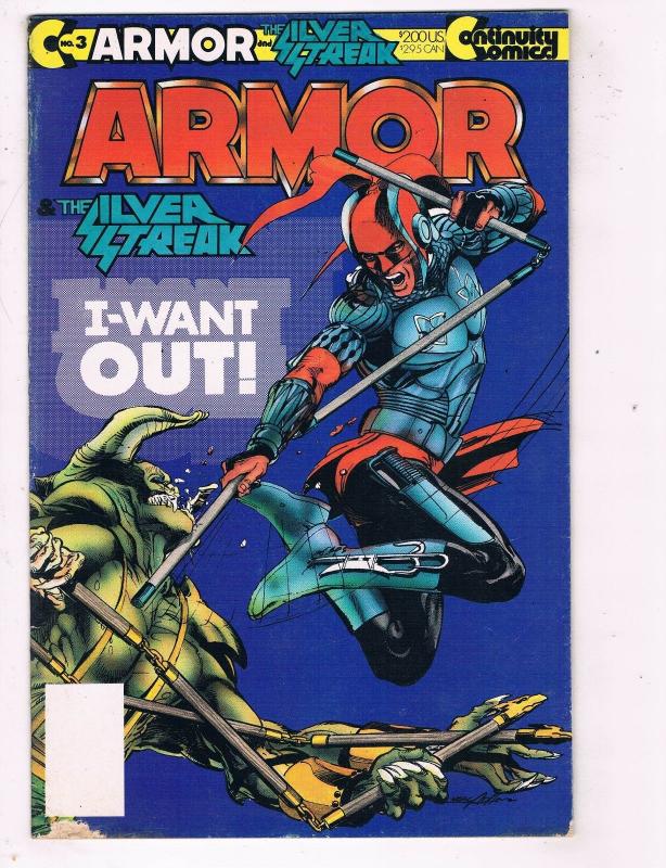 Armor #3 FN Continuity Comics Modern Age Comic Book 1993 DE48