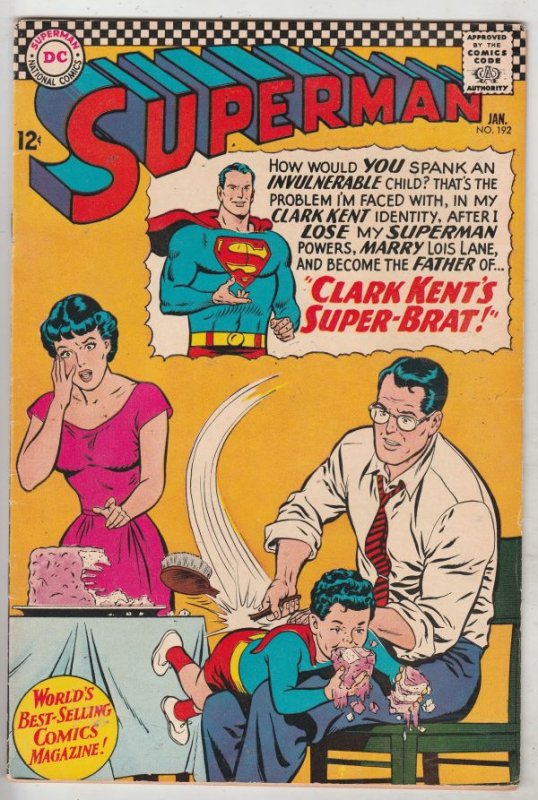 Superman #192 (Jan-67) VF High-Grade Superman, Jimmy Olsen,Lois Lane, Lana La...