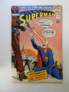 Superman #250 (1972) VG+ condition  subscription crease