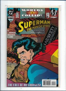 Superman: The Man of Steel #28 DC 1994 28 Worlds Collide 1 Milestone nw111