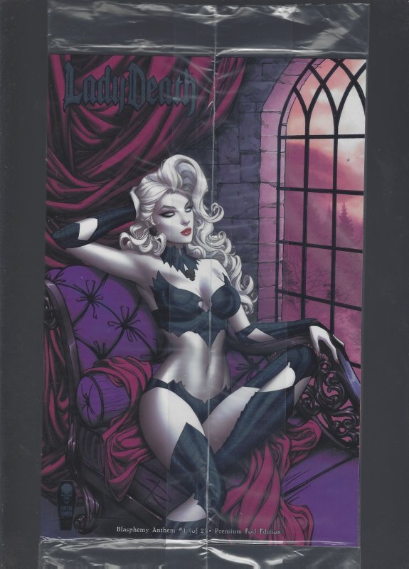 Lady Death: Blasphemy Anthem #1 Premium Foil Edition Factory Bagged 25.00 SRP