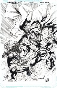 Sergio Davila X-Men Age of Apocalypse #1 Original Cover Art Marvel Published