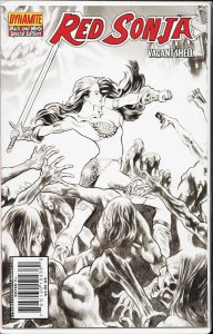 Red Sonja: Vacant Shell Black and White Special Edition Cover (2007) Red Sonja