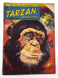 TARZAN ADVENTURES V 8#11  (1958)black & white daily strip reprints GOOD