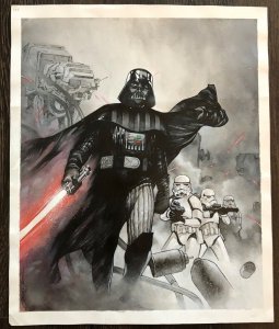 Vader Down 1 Original Art Cover Painting by Olivier Coipel Star Wars Darth Vader