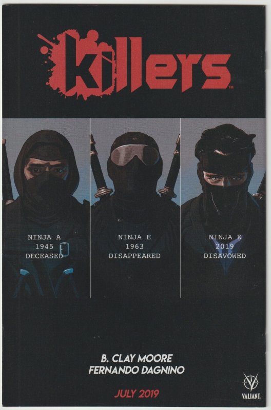 One Dollar Debut: Ninja-K #1 (May 2019, Valiant), NM condition (9.4)