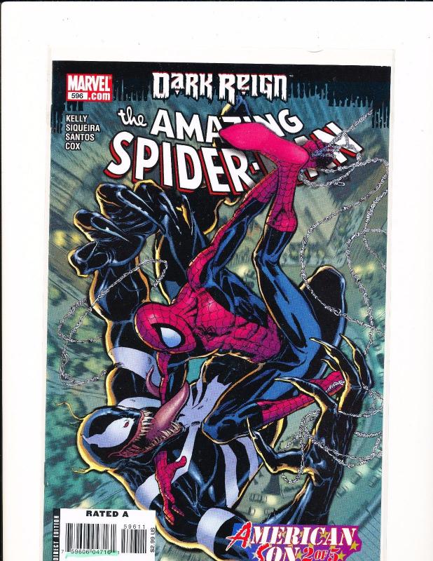 Marvel Comics SET of 4 ~The Amazing Spider-Man DARK REIGN #595-#598 VF+ (SRU044)