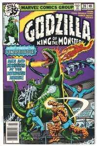 Godzilla #20 (1979) Vs Fantastic Four!