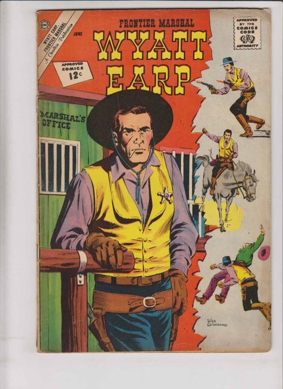 Wyatt Earp #42 VG june 1962 - silver age charlton - frontier marshal western