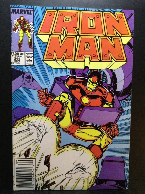 Iron Man #246 Newsstand Edition (1989)
