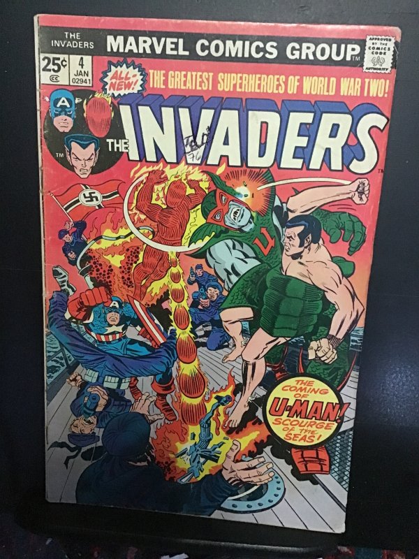 The Invaders #4 (1976)  high-grade 1st U-Mn key! VF- Wow!