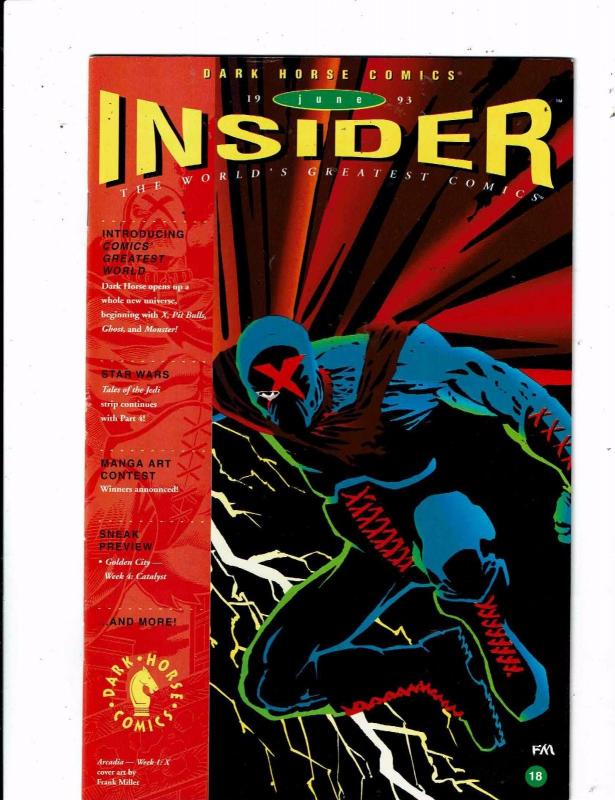 Lot of 10 Insider Dark Horse Comic Books #6 7 8 9 10 11 14 16 18 26  MS11