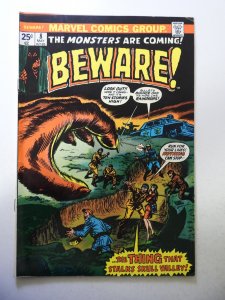 Beware! #8 (1974) VG+ Condition