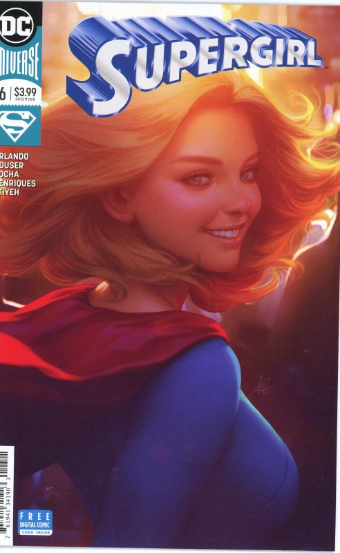 Supergirl 16  Artgerm Cover  9.0 (our highest grade)