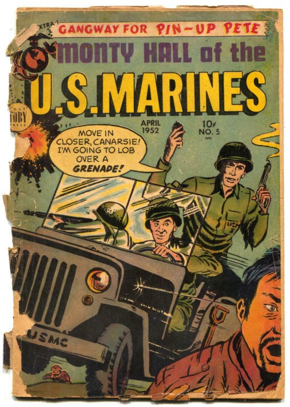 Monty Hall Of The US Marines #5 1952- reading copy FAIR 