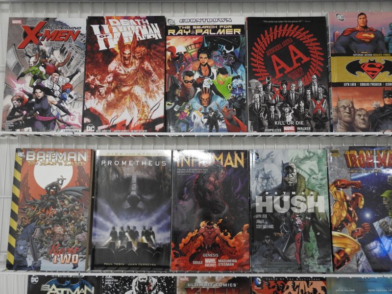 Huge Lot of 45 TPBs and Graphic Novels W/ Batman, Avengers, +More! Avg. FN+