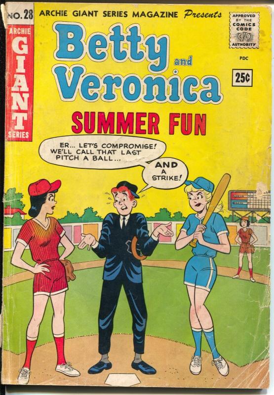 Archie Giant Series #28 1964-Betty & Veronica Summer Fun-swimsuit-G