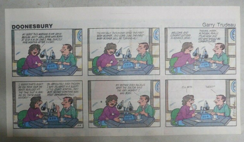 (52) Doonesbury Sundays by GB Trudeau from 1-12,1986 Size: 7.5 x 13 inches