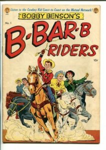 BOBBY BENSON'S B-BAR-B RIDERS #1-1950-BOB POWELL-SOUTHERN STATES PEDIGREE-vf 