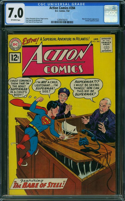 Action Comics #284 (DC, 1962) CGC 7.0