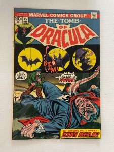 Tomb Of Dracula # 15 VF Marvel Comic Book Vampire Horror Monster Blade 8 J254