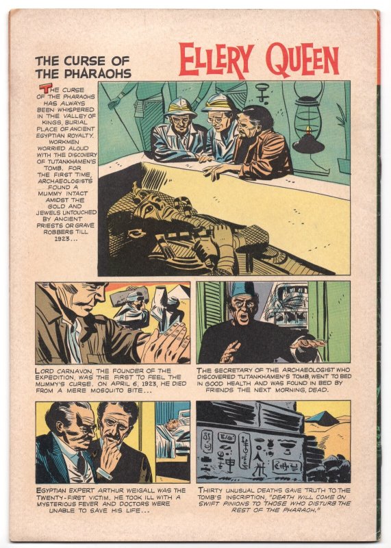 Four Color #1165 ELLERY QUEEN DETECTIVE #1 (DELL COMICS 1961) VF