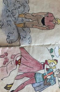 Gullivers travels - a coloring book 1936 rough/page ripped